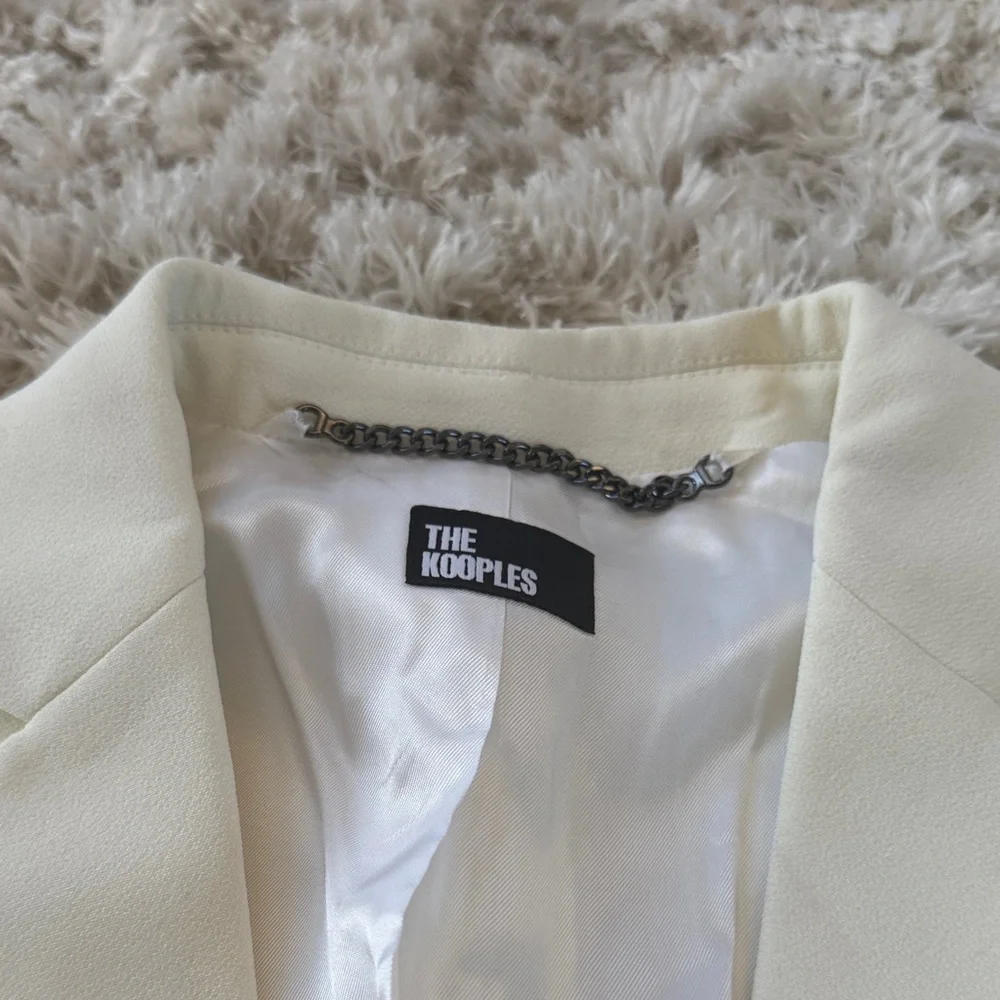 The Kooples NEW Elegant Cream Blazer for women French 36 - Picture 2 of 4